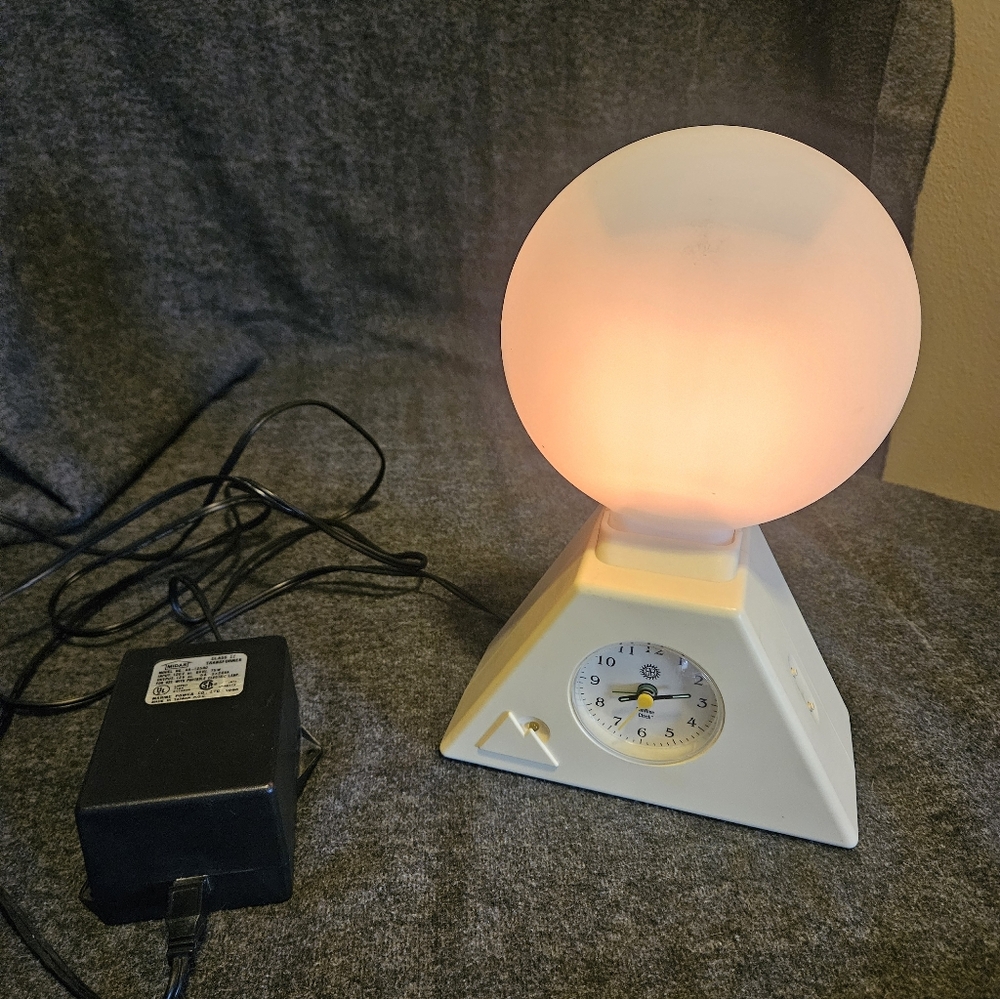 Bio Bright Night Light Lamp with Analog Clock